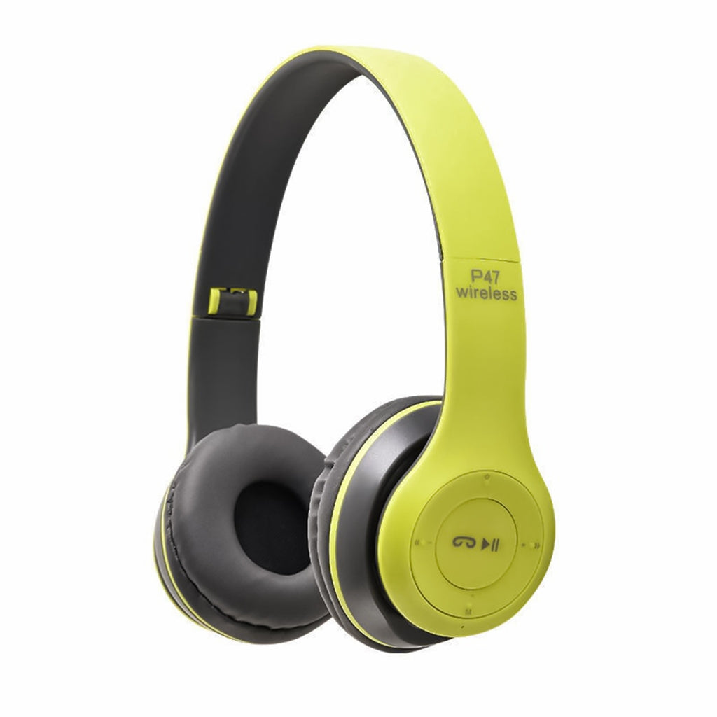 Auriculares Bluetooth P47 Inalámbricos, Auricular Estéreo Inalámbricos Plegables Micrófono Incorporado con SD/TF/FM/ MP3 Audio cable
