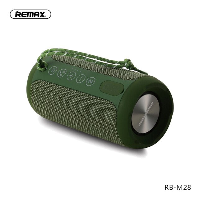 Altavoz Bluetooth de Remax RB-M28, Altavoz Inalámbrico impermeable de IPX6, Sonido estéreo HD Potentes con TWS & Micro Subwoofer