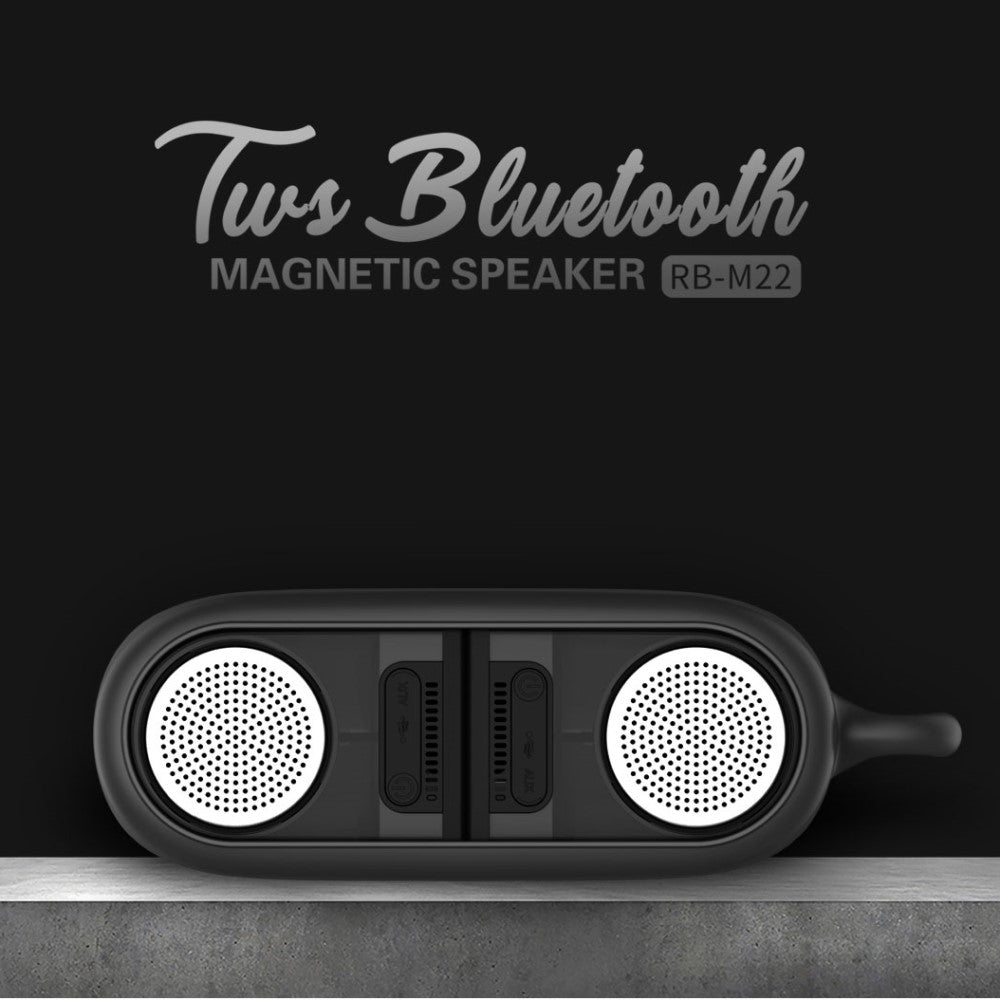 Altavoz Bluetooth RB-M22 Magnético Potente, Con Sonido Estéreo, Altavoz Portátil, Alta Definición Para PC / Móvil / Smart TV