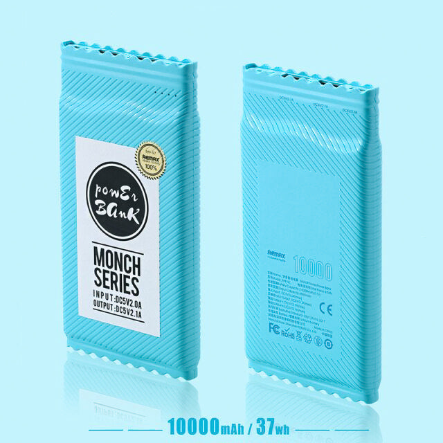 Batería Externa REMAX RPP-97 10000mAh, Power Bank con Salidas 2.1A y Indicador led de batería con Todos Los Teléfonos y Tabletas