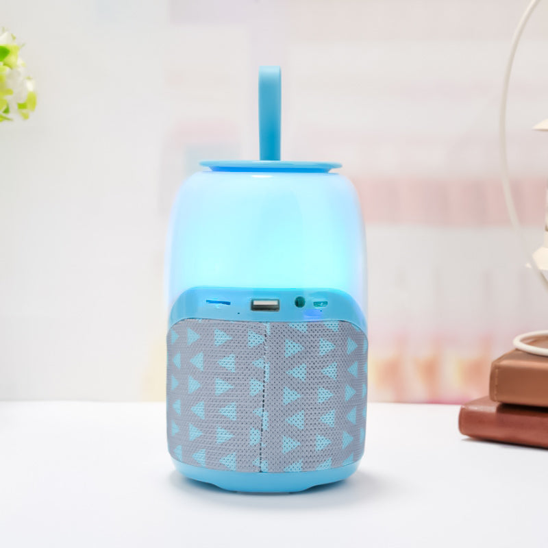 Altavoz TG608 Bluetooth V5.0, con luz nocturna LED multicolor, Altavoz inalámbrico con Graves estéreo, Radio FM tarjeta TF