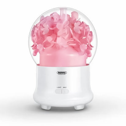 REMAX Humidificador Con Flores Preservadas,Con Luz Nocturna LED,Humidificador De Aceite Esenciales,Difusor Aromaterapia-RT-A700