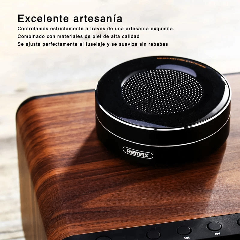 Altavoz Inalámbrico Portátil RB-M13 con BLUETOOTH, con Tarjeta TF y Micrófono HD, Mini altavoz portátil de metal con reproductor de Tarjeta TF