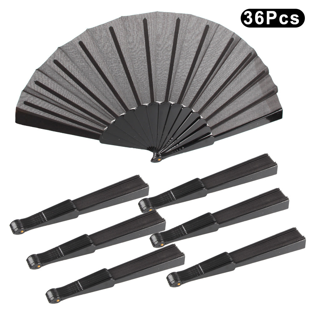 HUSL ABANICOS PLASTICO 23 CM, ABANICOS PARA EVENTOS, DETALLES PARA LOS INVITADOS, REGALOS DE BODA, FIESTAS, COMUNIÓN O BAUTIZO