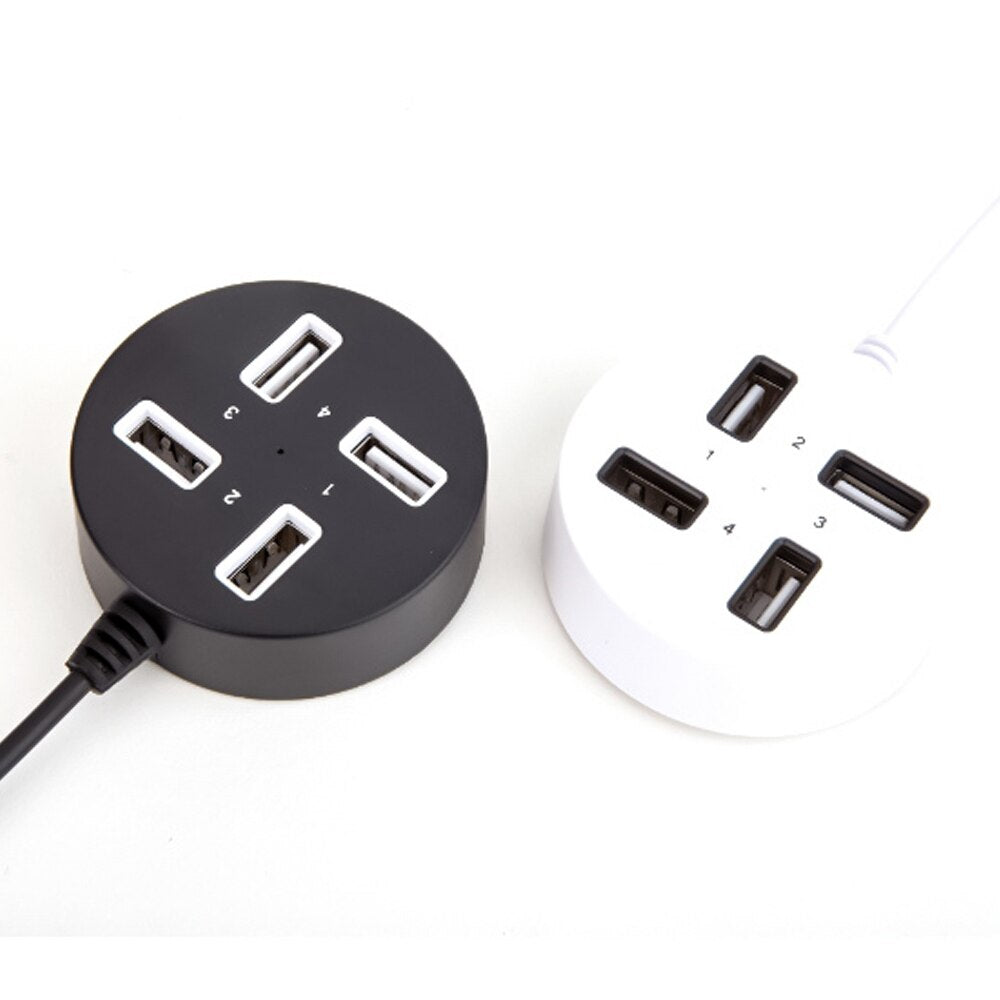 UH01 Hub USB de 4 Puertos, Divisor USB de Alta Velocidad para Pen Drive, Ratón, Teclado, Móvil, Bajo Consumo de Energía, Hub USB 2.0