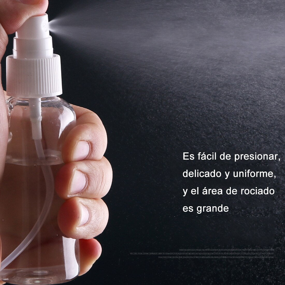 Botes Viaje Transparente Plástico Botella Vacía de Spray, Atomizador Perfume Pequeño Frasco Vacío, Frascos para Perfume con Tapa, Viajes de Negocios, Maquillaje, Limpieza