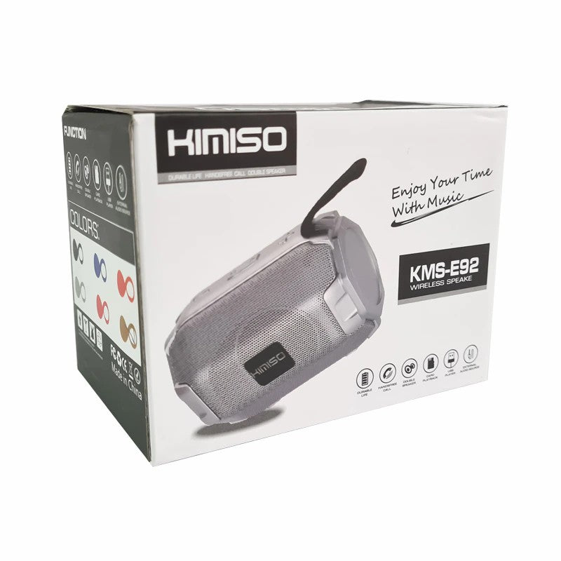 KMS-E92 Altavoz Bluetooth, Altavoz Portátil, Para Casa/Oficina/Al Aire Libre, Mano Libre Para Las Llamadas, Radio FM,AUX,USB,TF