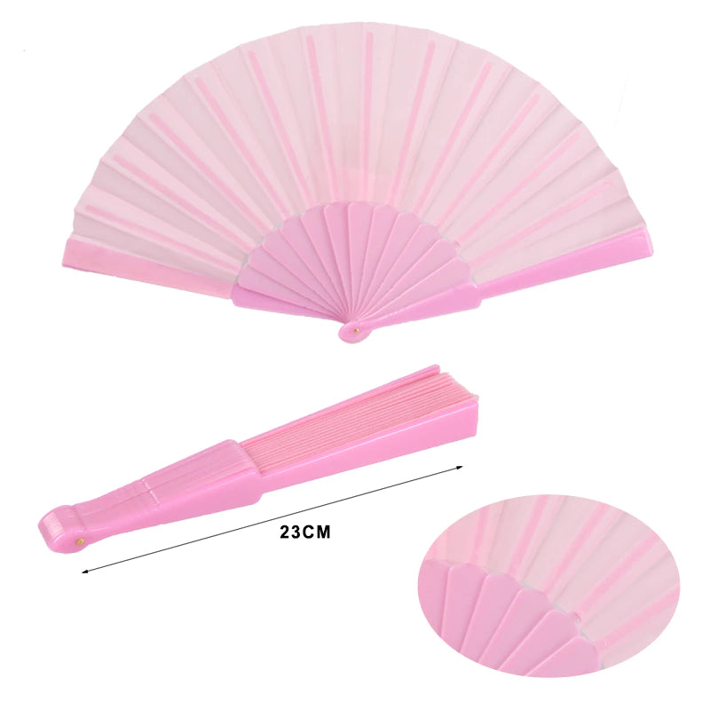 ABANICOS PLASTICO 23 CM, ABANICOS PARA EVENTOS, DETALLES PARA LOS INVITADOS, REGALOS DE BODA, FIESTAS, COMUNIÓN O BAUTIZO