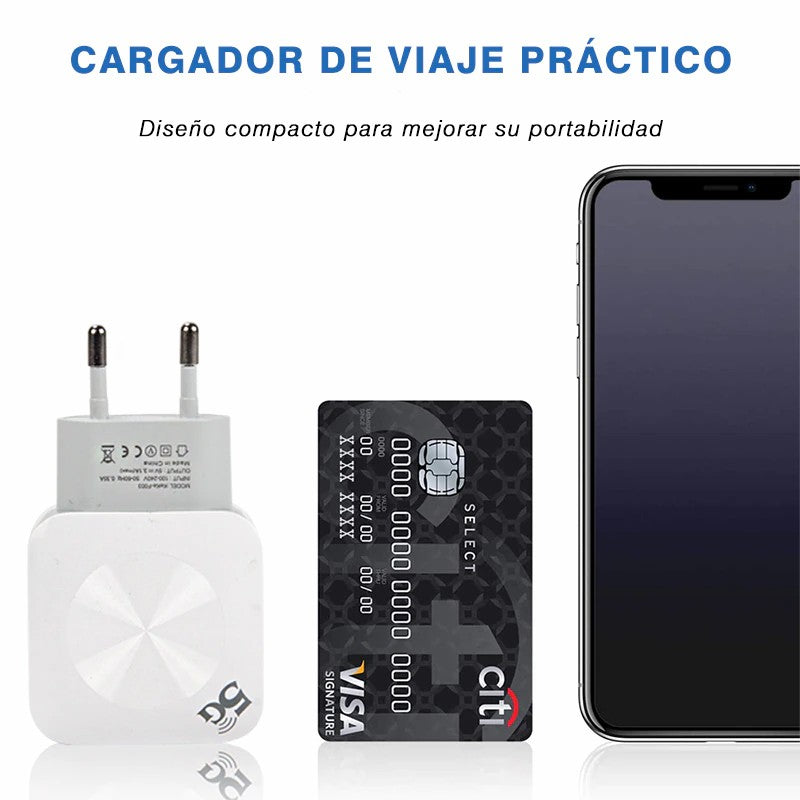 T.REMAX QC3.0 USB Cargador rápido Cargador Móvil Universal Adaptador, Enchufe de la UE. Para iPhone, Xiaomi, Samsung, Huawei
