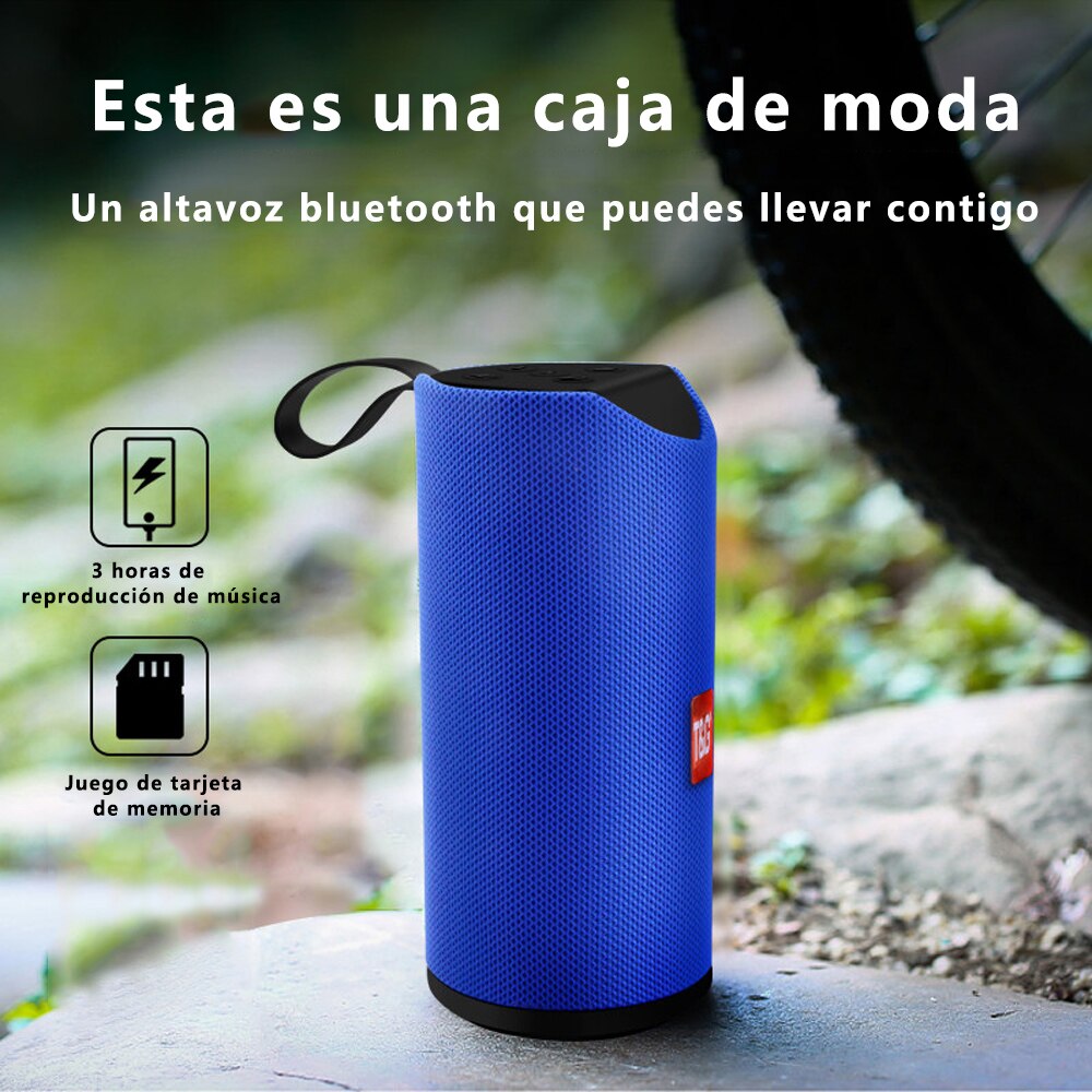 Altavoz portátil con reproductor bluetooth y USB/SD/MP3, y micrófono  inalámbrico