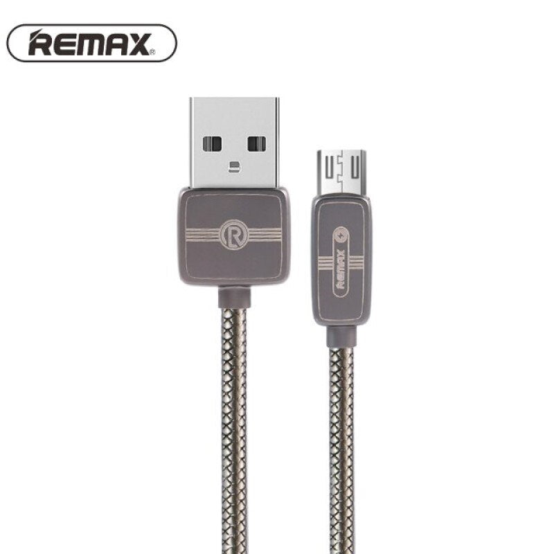 REMAX RC-098m Cable de Carga Flexible y Resistente 2.1A USB a Micro USB, Cable para Carga de Teléfono Móvil o Pasar Datos,100cm