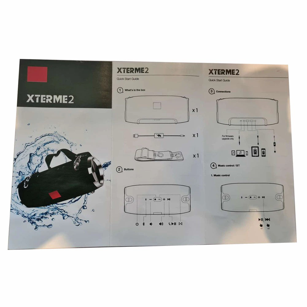 Altavoz Bluetooth portátil con radio FM, TF y AUX, Altavoz inalámbrico Bluetooth 4.1 TWS con Graves estéreo 3D Hi-Fi, Tiempo de reproducción 15H