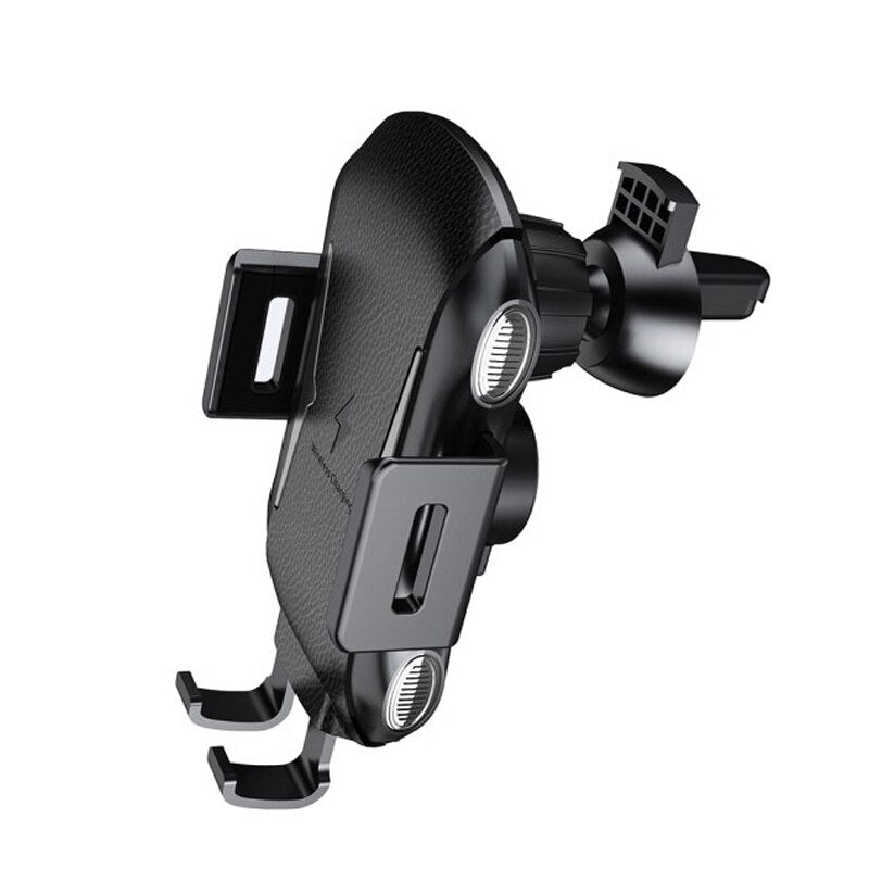 Soporte Automático de Móvil con Carga Inalámbrica Qi 10W para Coche, con Pinza para La Salida Del Aire Acondicionado