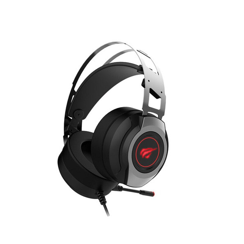 GAMENOTE H2007U Auriculares Gaming Metalizados con Diadema Y Luz Led Con Puerto USB 7.1