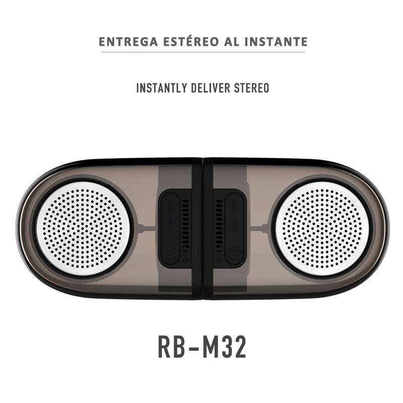 Altavoz Bluetooth RB-M32 Magnético Potente, Con Sonido Estéreo, Altavoz Portátil, Alta Definición Para PC/Móvil/Smart TV