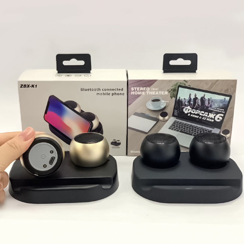 Altavoz Bluetooth K1, Mini Altavoz Portátil, Carga Inalámbrica, Para Casa/Escritorio/Al Aire Libre, Mano Libre Para Las Llamadas