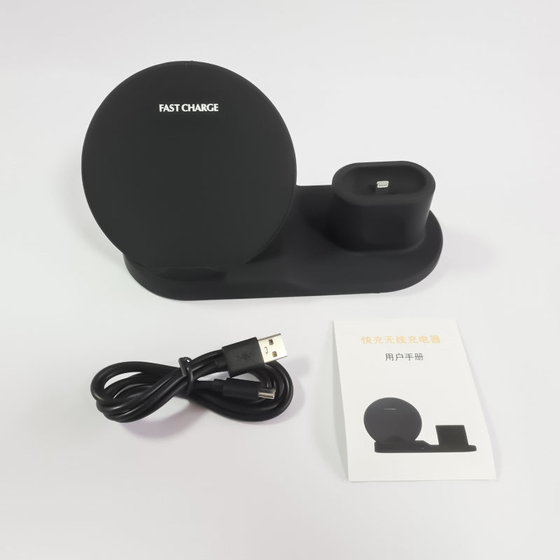 T.REMAX 2 en 1 Cargador de teléfono inalámbrico de 10W,base de carga rápida, para móviles con carga inalámbrica y Airpods 1/2 generación