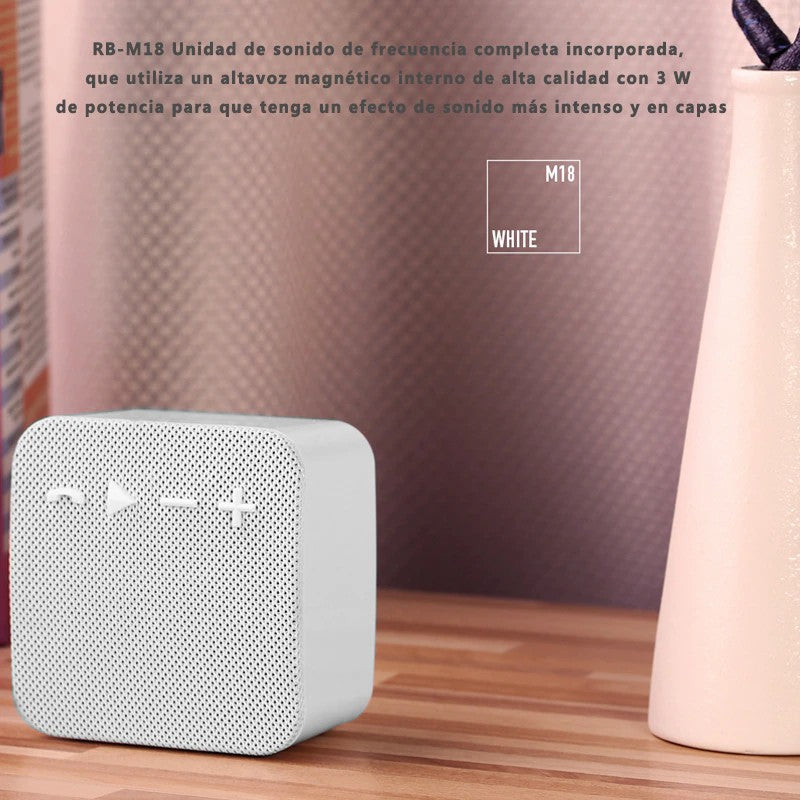 Altavoz Bluetooth de REMAX RB-M18, Mini Altavoz Portátil, Mano Libre Puerto Para AUX, Para Casa/Oficina/Al Aire Libre