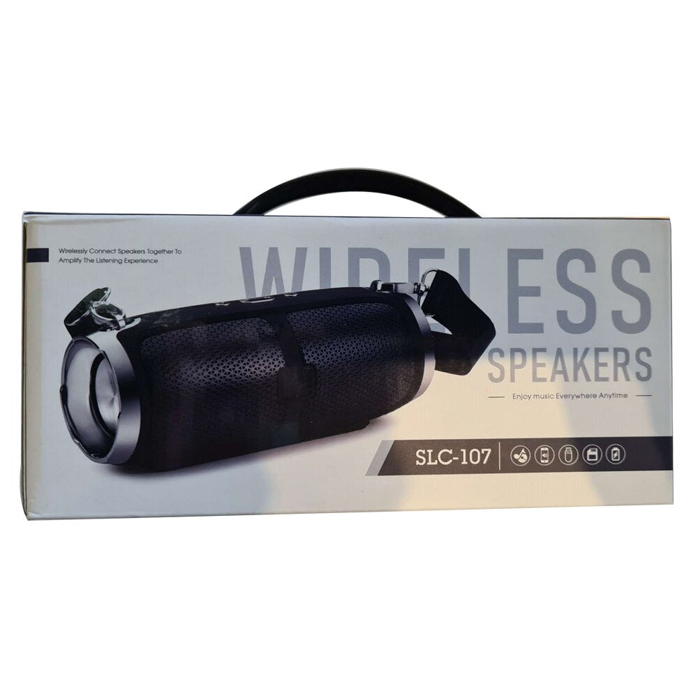 Altavoz inalámbrico portátil con Bluetooth, subwoofer estéreo con Radio FM, puerto de tarjeta TF y USB, subwoofer
