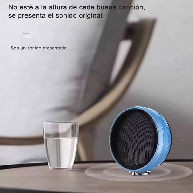 Altavoz Bluetooth KMS-602, Mini Altavoz De Bolsillo, Con Soporte De Anillo, Para Casa/Oficina/Al Aire Libre,Tarjeta TF,Radio FM