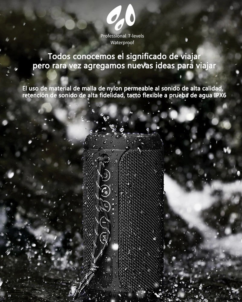 Altavoz Bluetooth de Remax RB-M28, Altavoz Inalámbrico impermeable de IPX6, Sonido estéreo HD Potentes con TWS & Micro Subwoofer