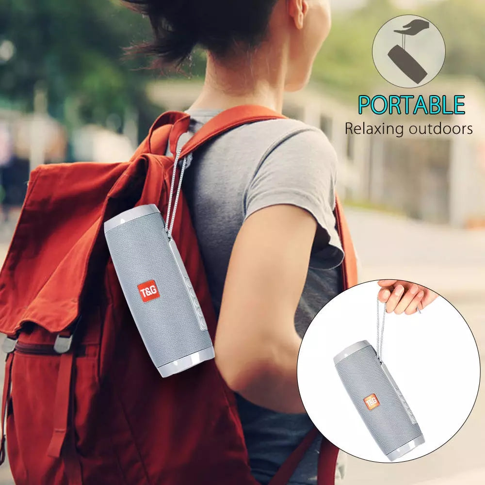 TG-157 Altavoz Bluetooth Portátil con Luz, Recargable USB Altavoces Bluetooth Potentes apoya Tarjeta TF/Pen-drive Altavoz Estéreo