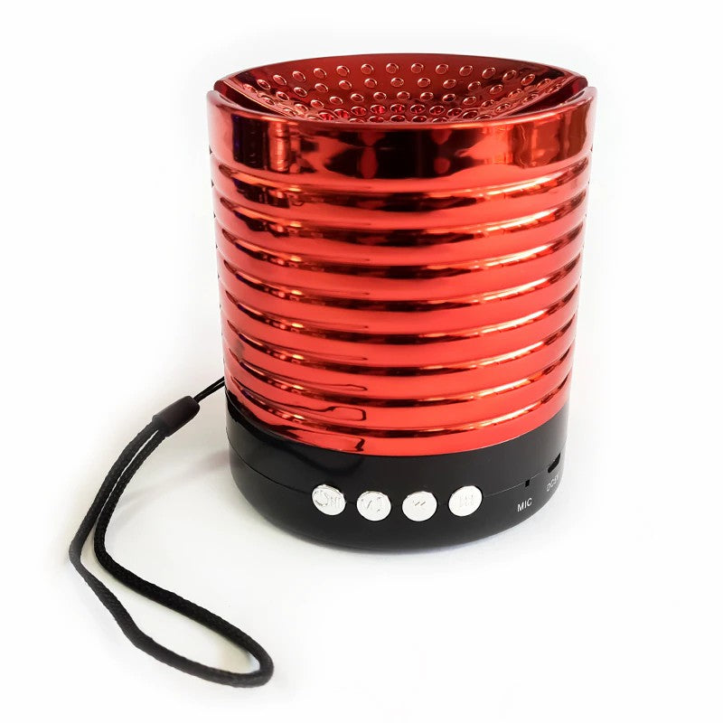 YST-910 Altavoz bluetooth, altavoz pequeño portátil, con cuerda, para casa/oficina/al aire libre, mano libre/radio FM/TF/USB/AUX