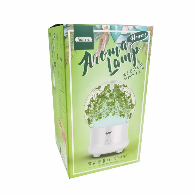 REMAX Humidificador Con Flores Preservadas,Con Luz Nocturna LED,Humidificador De Aceite Esenciales,Difusor Aromaterapia-RT-A700