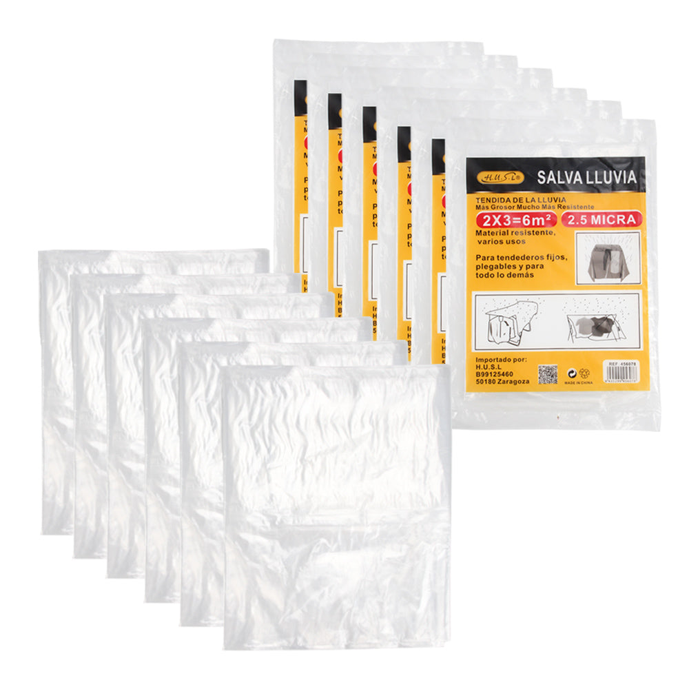HUSL SALVALLUVIA CUBRETODO PLÁSTICO ESTÁNDAR, FUERTE PAÑO IMPERMEABLE, PROTECTOR PARA CUBRIR MUEBLES, PARA TAREAS DE PINTURA