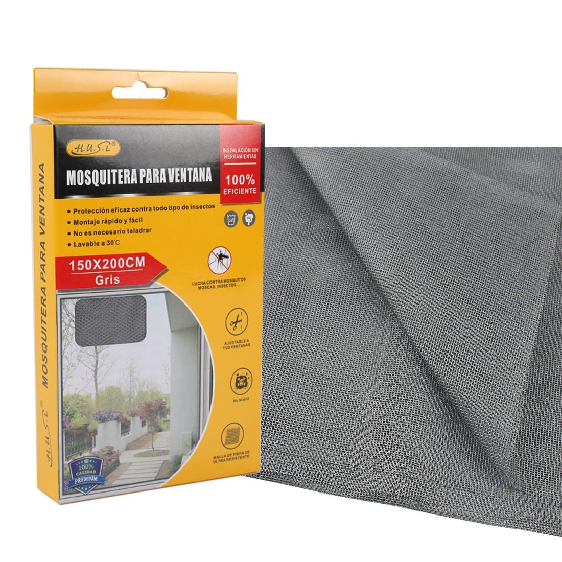 Mosquitera para ventana con Cinta Autoadhesiva, Mosquitera Universal, Mosquitera a Anti Mosquitos, Moscas e Insectos