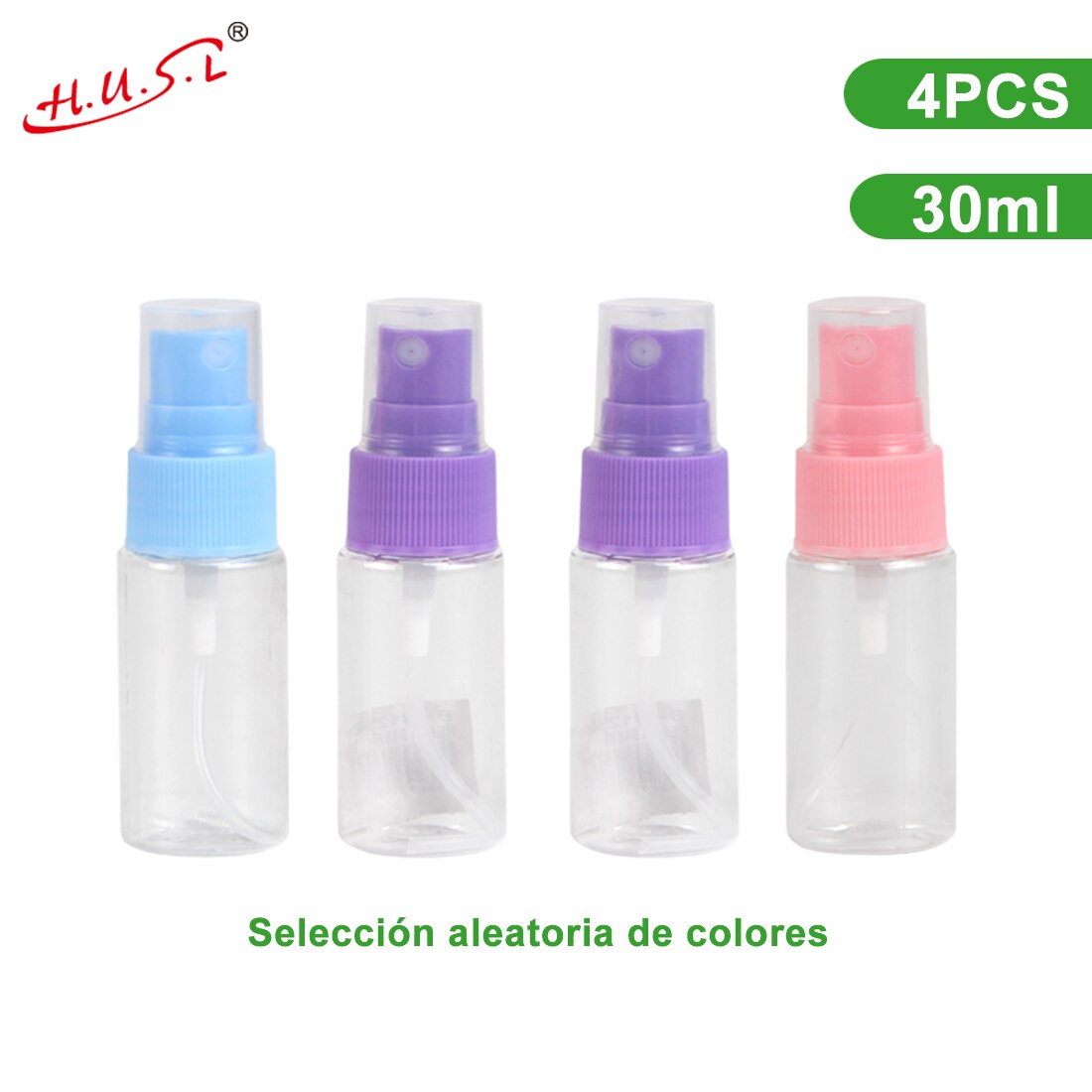 Botes Viaje Transparente Plástico Botella Vacía de Spray, Atomizador Perfume Pequeño Frasco Vacío, Frascos para Perfume con Tapa, Viajes de Negocios, Maquillaje, Limpieza