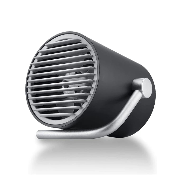 Portátil USB Mini Ventilador de Escritorio Ventilador Silencioso de Dos Cuchillas con Control Táctil Ventilador Ajustable