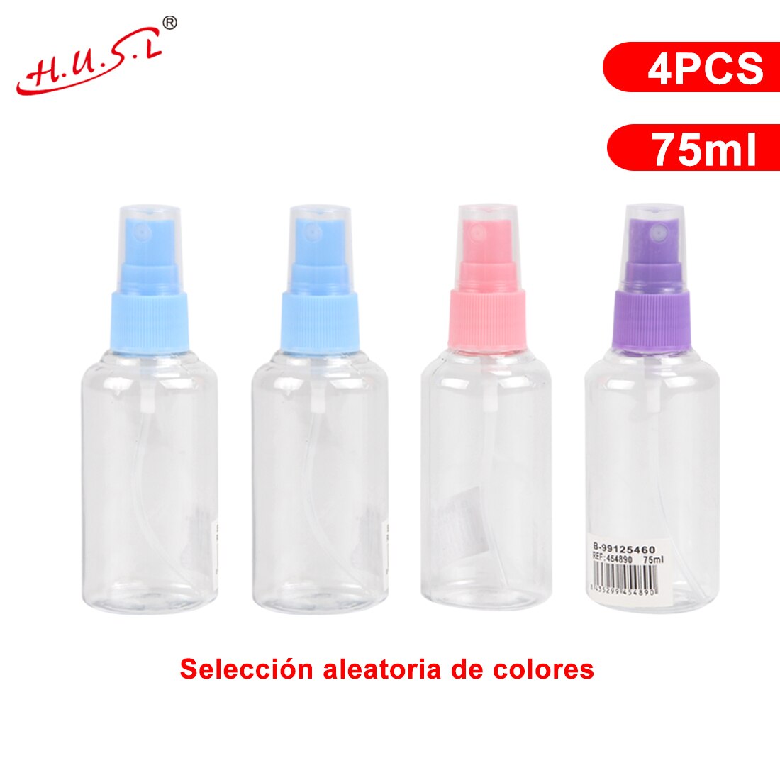 Botes Viaje Transparente Plástico Botella Vacía de Spray, Atomizador Perfume Pequeño Frasco Vacío, Frascos para Perfume con Tapa, Viajes de Negocios, Maquillaje, Limpieza