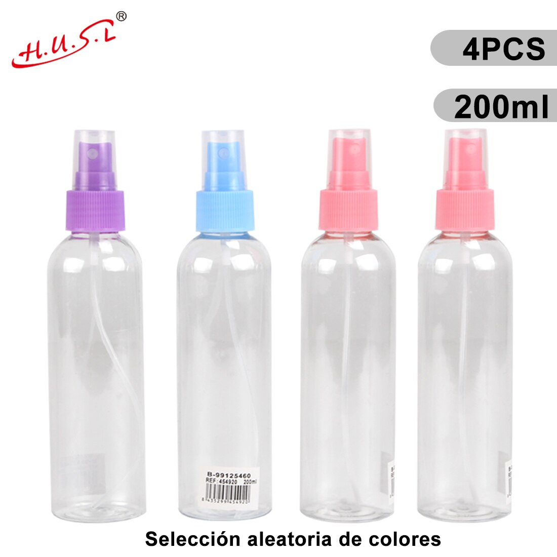 Botes Viaje Transparente Plástico Botella Vacía de Spray, Atomizador Perfume Pequeño Frasco Vacío, Frascos para Perfume con Tapa, Viajes de Negocios, Maquillaje, Limpieza