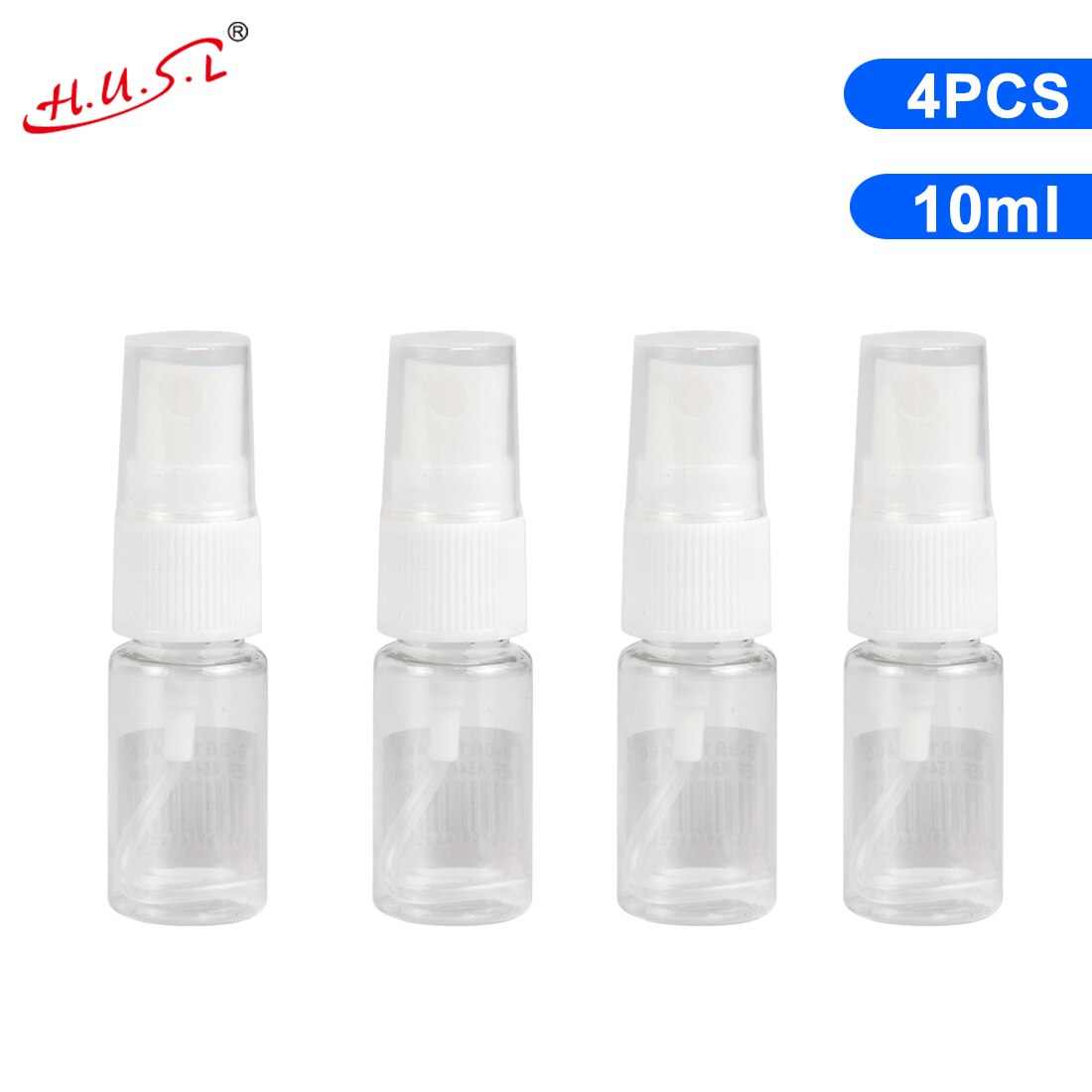 Botes Viaje Transparente Plástico Botella Vacía de Spray, Atomizador Perfume Pequeño Frasco Vacío, Frascos para Perfume con Tapa, Viajes de Negocios, Maquillaje, Limpieza