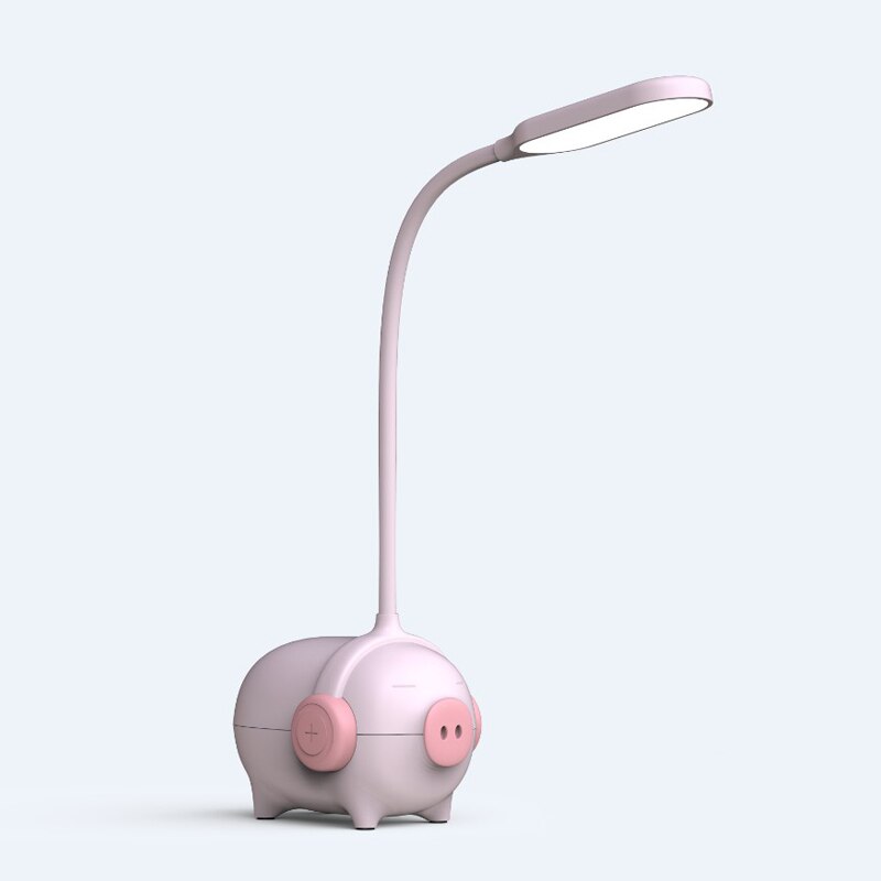 Lámpara De Mesa LED Recargable Por USB Para Niños, Con Protección Ocular,3 Modos De Iluminación, Brillo Ajustable, Regulable-9055A