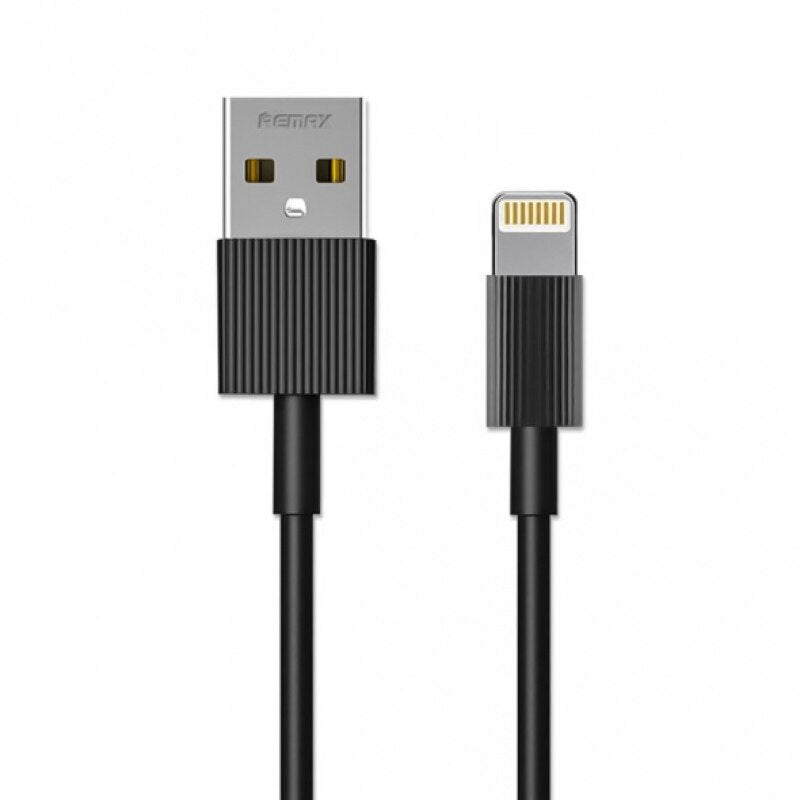REMAX RC-120i Cable USB Corto y Resistente 2.1A de Lightning(iPhone),Cable para Carga de Teléfono Móvil o Pasar Datos,30cm