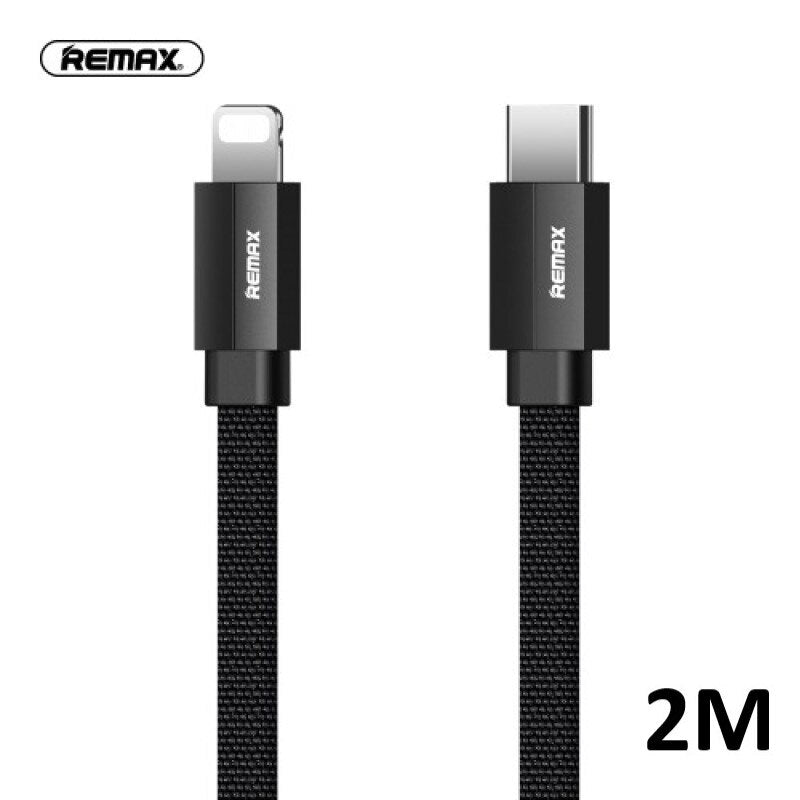 REMAX RC-094c Cable Resistente 2.4A de Tipo-C a Lightning(iPhone),Cable para Cargar Teléfono Móvil o Pasar Datos,100cm / 200cm