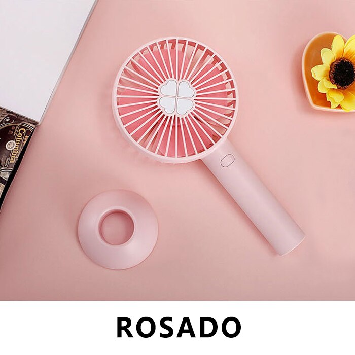 Mini Ventilador de Mano Recargable con Carga USB y portátil de 3 Velocidad con batería 2000mAh para Actividades al Aire Libre