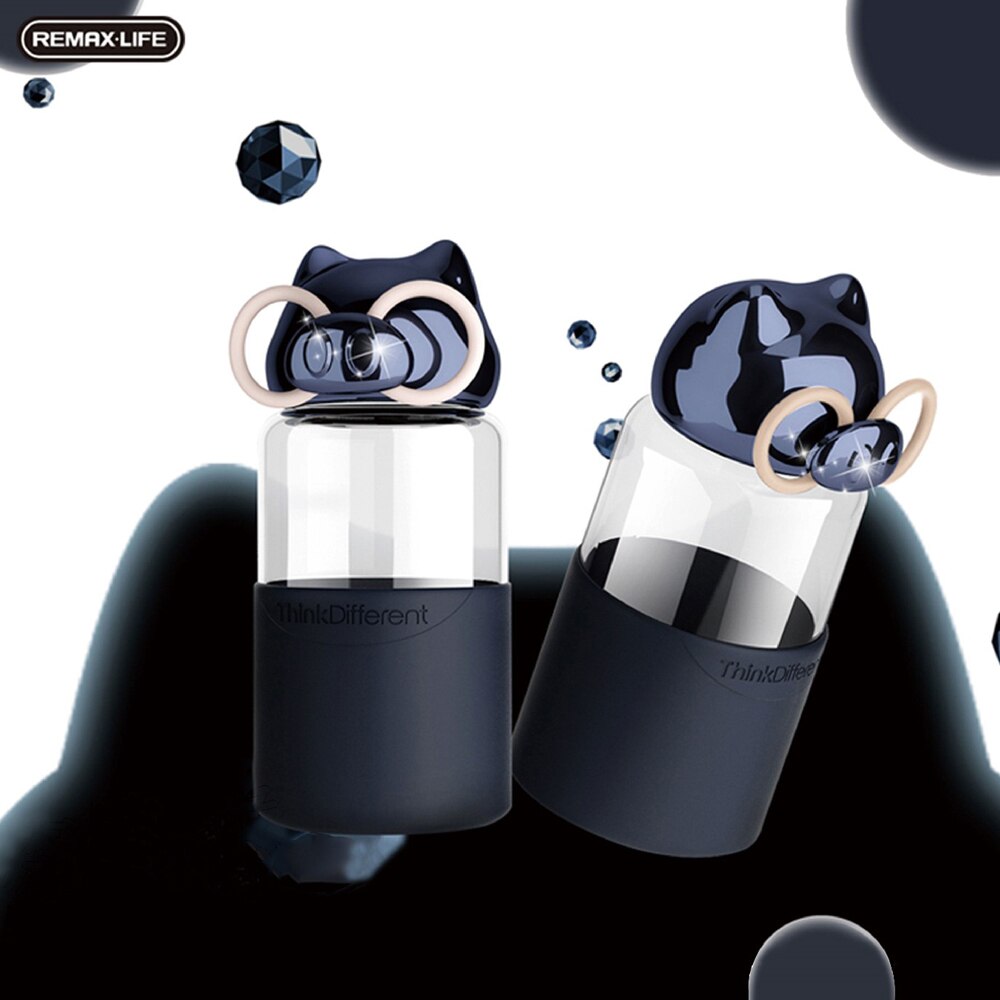 REMAX RL-CUP68 Botellas para Agua Caliente, con Funda para Proteger Las Manos, Botella de Agua Deportiva, 3 Diseños, 340ml