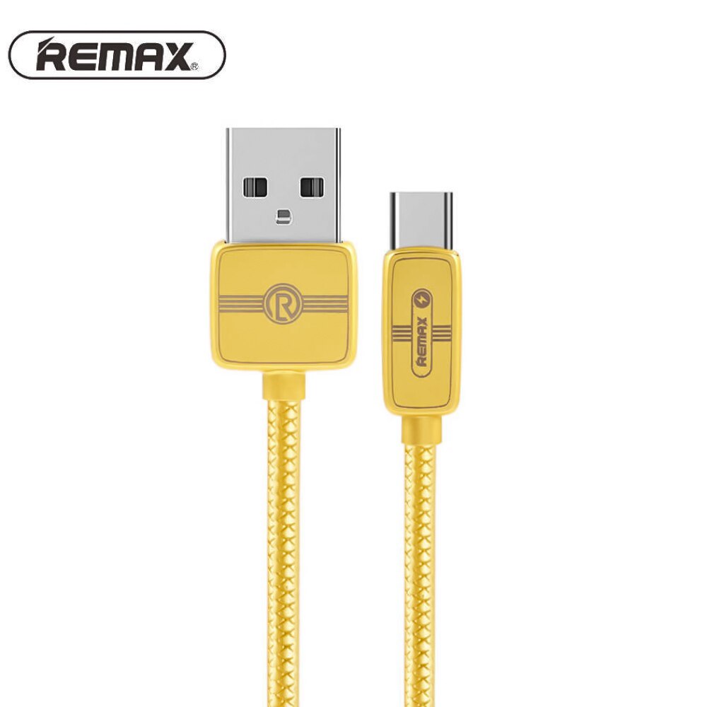 REMAX RC-098a Cable Flexible y Resistente 2.1A USB a Tipo-C, Cable para Carga de Teléfono Móvil o Pasar Datos,100cm