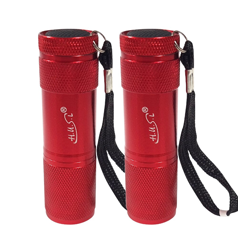 HUSL Linterna LED Táctica Alta Potencia con 6 pilas AAA Linterna camping Para Caza al Aire Libre, Ciclismo, Camping, Montañismo (2 PACK)