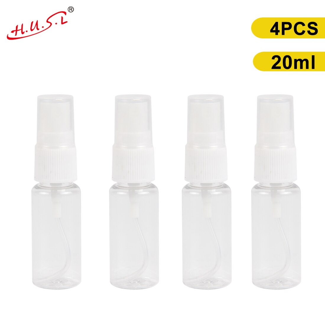 Botes Viaje Transparente Plástico Botella Vacía de Spray, Atomizador Perfume Pequeño Frasco Vacío, Frascos para Perfume con Tapa, Viajes de Negocios, Maquillaje, Limpieza