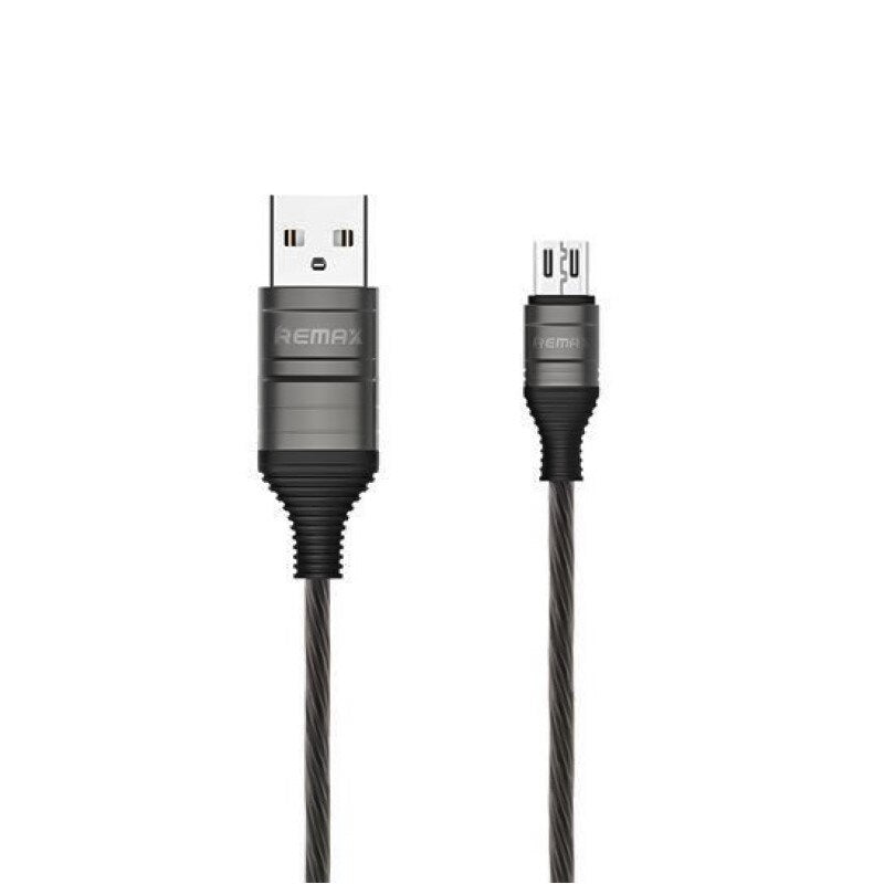REMAX RC-130 Cable luminoso Inteligente 2.0A de USB a iPhone/Tipo C/Micro USB, Cable para Cargar Móvil o Pasar Datos,100cm