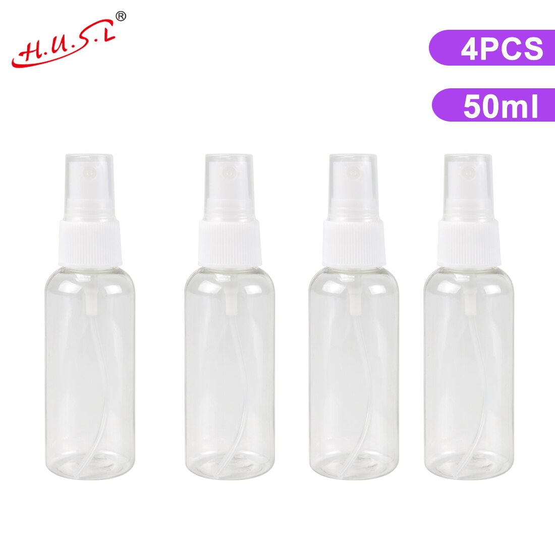 Botes Viaje Transparente Plástico Botella Vacía de Spray, Atomizador Perfume Pequeño Frasco Vacío, Frascos para Perfume con Tapa, Viajes de Negocios, Maquillaje, Limpieza