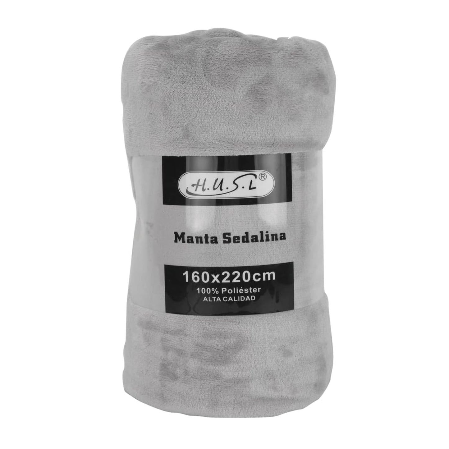 Home UNIVERSAL | Manta Terciopelo Extrasuave 100% Poliéster (Gris)