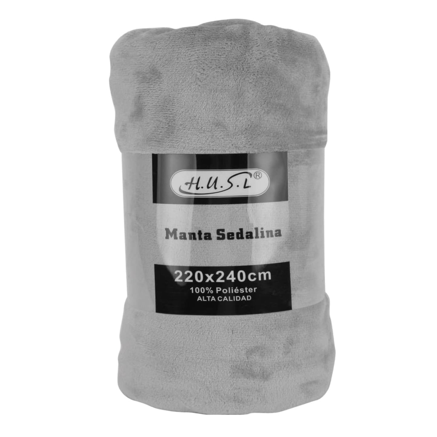 Home UNIVERSAL | Manta Terciopelo Extrasuave 100% Poliéster (Gris)