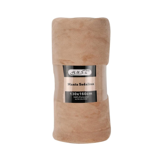 Home UNIVERSAL | Manta Terciopelo Extrasuave 100% Poliéster (BEIGE)