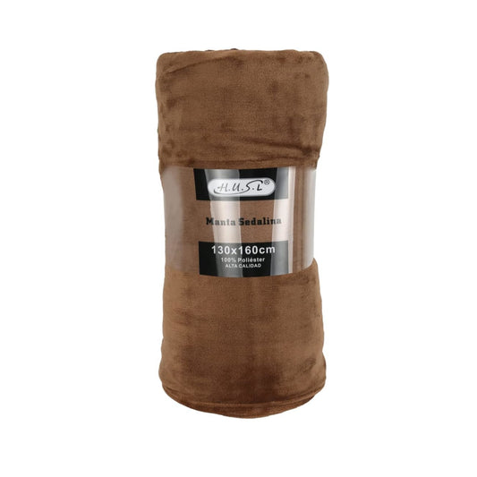 Home UNIVERSAL | Manta Terciopelo Extrasuave 100% Poliéster (MARRON)