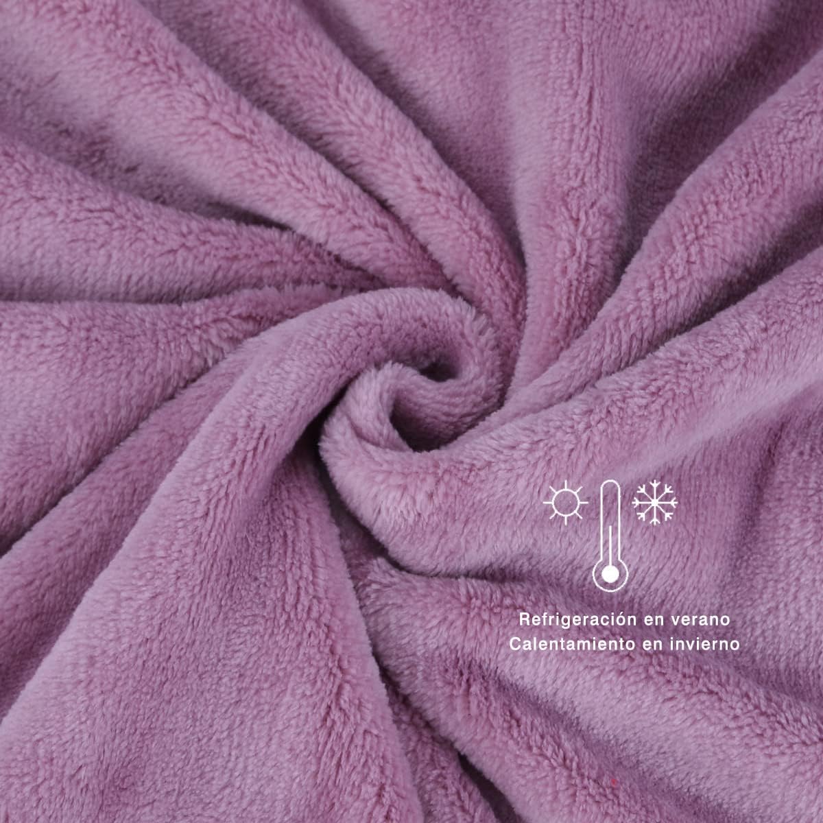 Home UNIVERSAL | Manta Terciopelo Extrasuave 100% Poliéster (LAVANDA)